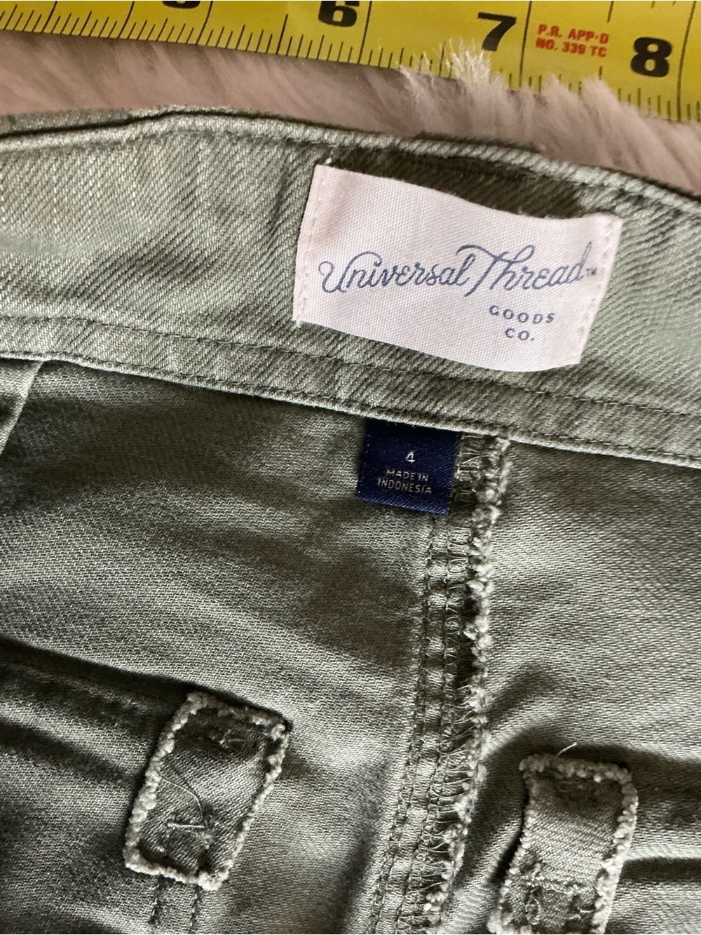 Universal Thread Olive Green High-Rise Wide Leg Jeans - Picture 7 of 8